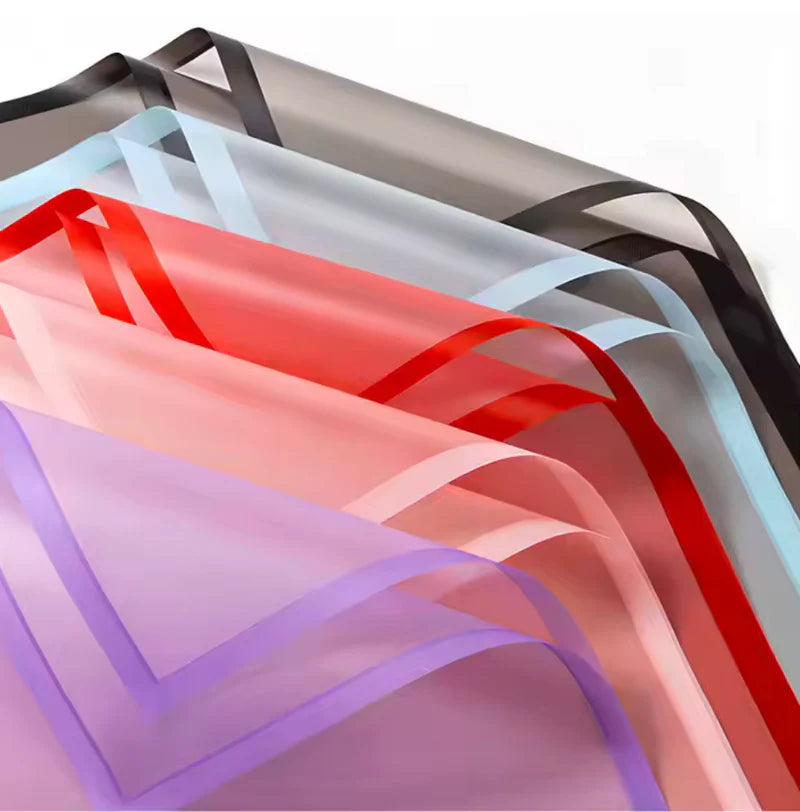 Transparent Wrap With Solid Color Edge