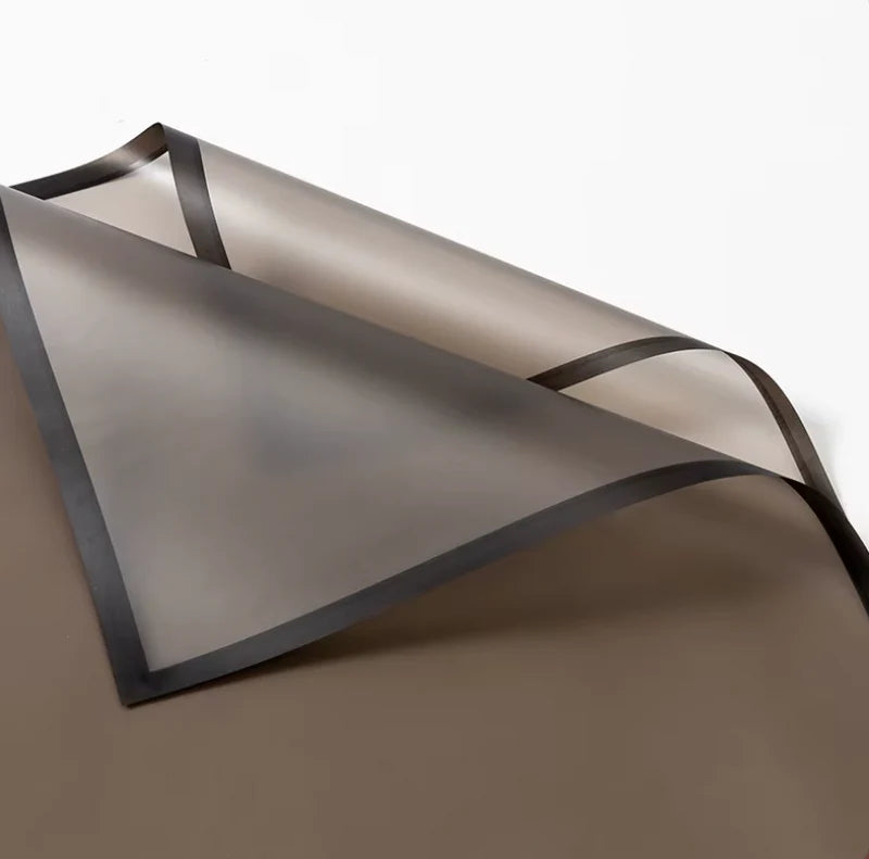 Transparent Wrap With Solid Color Edge
