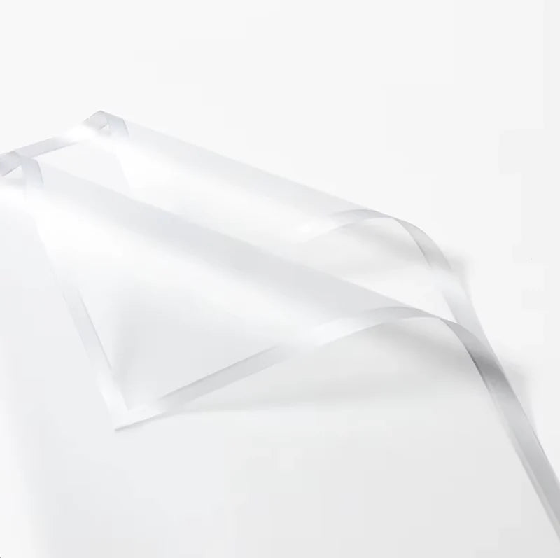 Transparent Wrap With Solid Color Edge