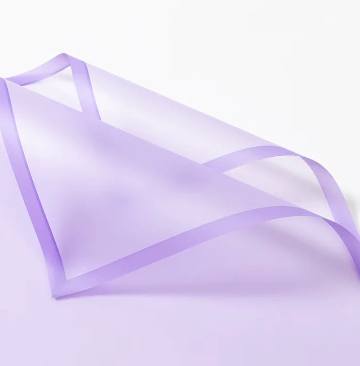 Transparent Wrap With Solid Color Edge