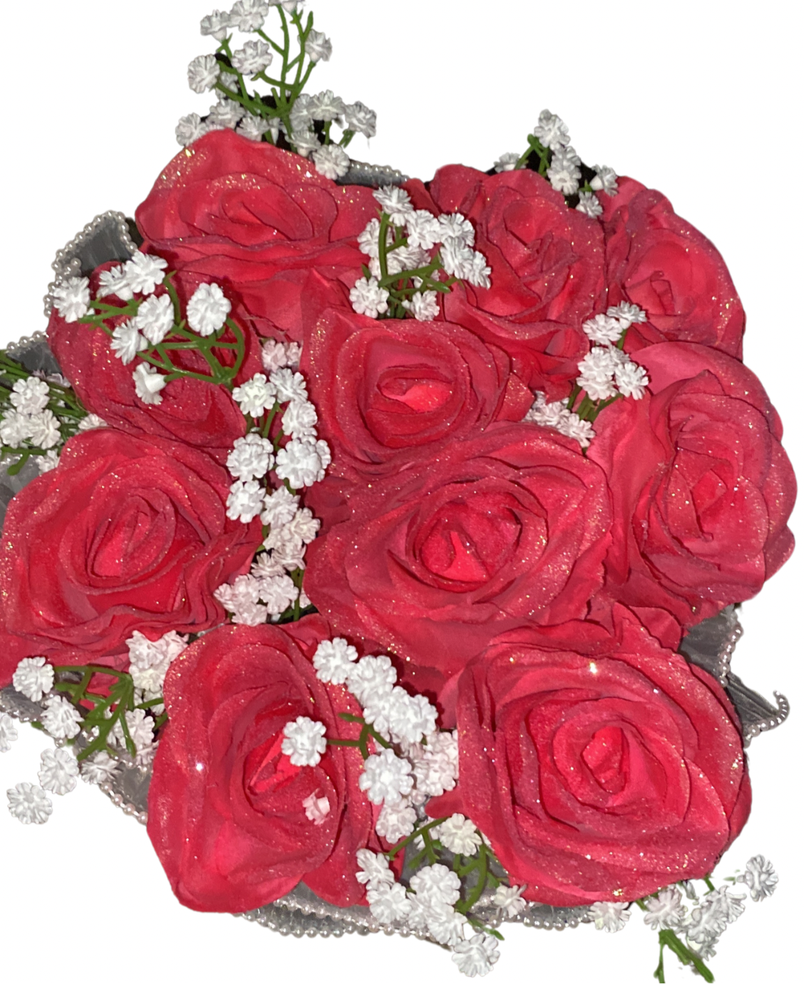 12 Silk Roses