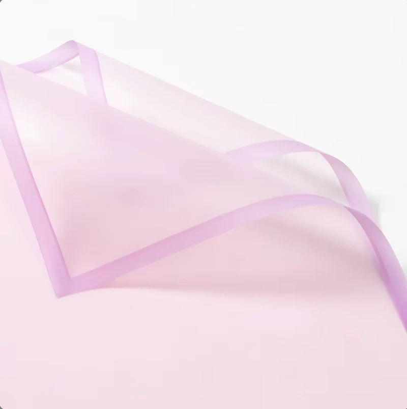 Transparent Wrap With Solid Color Edge