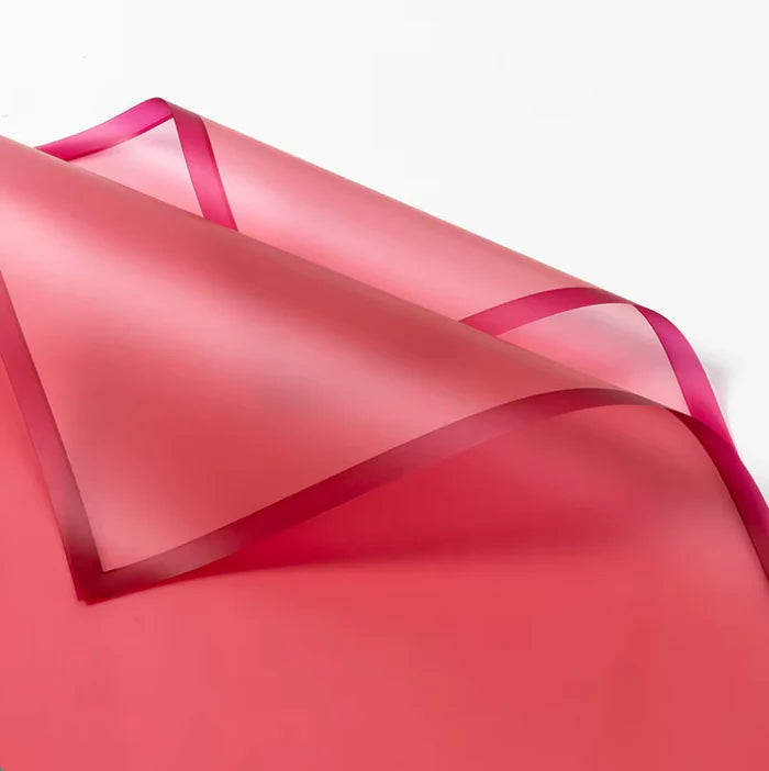 Transparent Wrap With Solid Color Edge