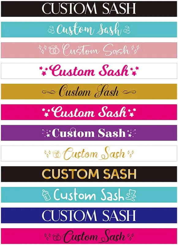 Sash Banner With Words